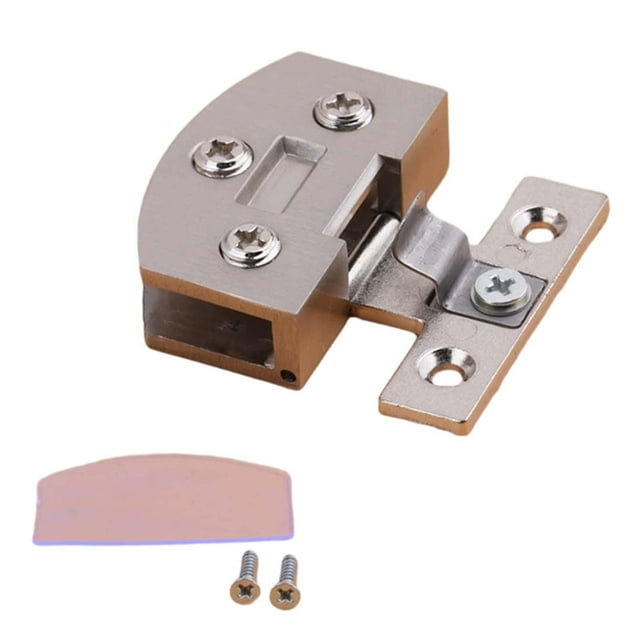 Kit de bisagras para puertas de vidrio, decoración del hogar, bisagra para puerta de gabinete para exhibición de ducha Plata