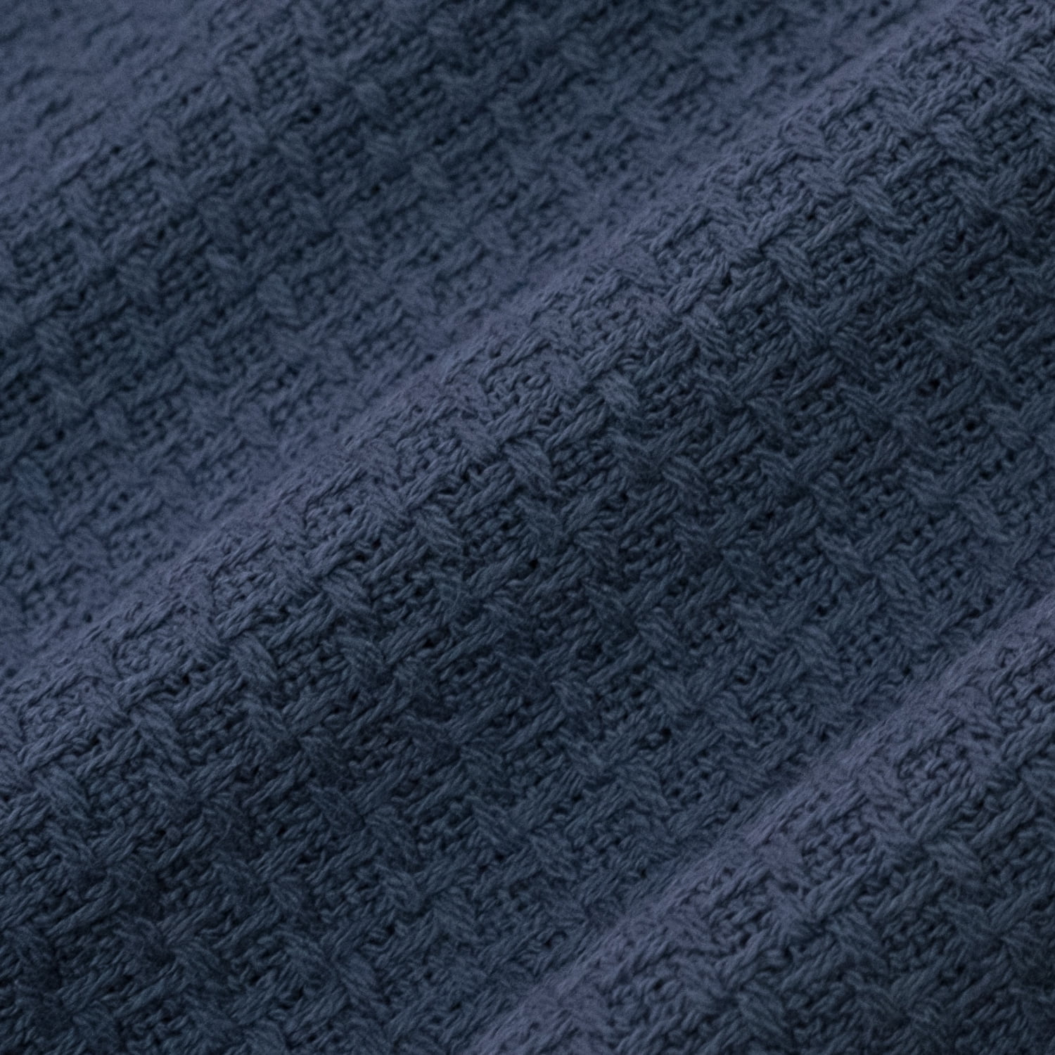 Grand Hotel Houndstooth Stitch 100% Cotton Woven Blanket