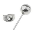 thumbnail image 4 of EHJRE 5 Pairs Assorted Ball 2mm-6mm Round Disc Ball Stainless Steel Earrings Ear Studs, 4 of 9