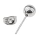 thumbnail image 4 of 5 pares de aretes de bola de disco de 2 mm y 6 mm surtidos de acero inoxidable Plata, 4 of 9