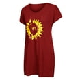 thumbnail image 3 of Innerwin Tee Manches Courtes Hauts pour Dames Travail Col en V T-Shirt Ample Rouge 2TG, 3 of 8