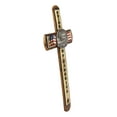 thumbnail image 2 of Rustic Western Patriotic USA Flag Bald Eagle Emblem Pride Of America Wall Cross, 2 of 5