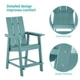 thumbnail image 5 of Sonerlic Adirondack Chair, Patio Bar Stool Furniture for Outdoors,Lake Blue, 5 of 8