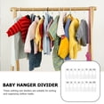 16pcs Clothing Dividers Rectangular Clothing Rack Size Hanger Separator ...