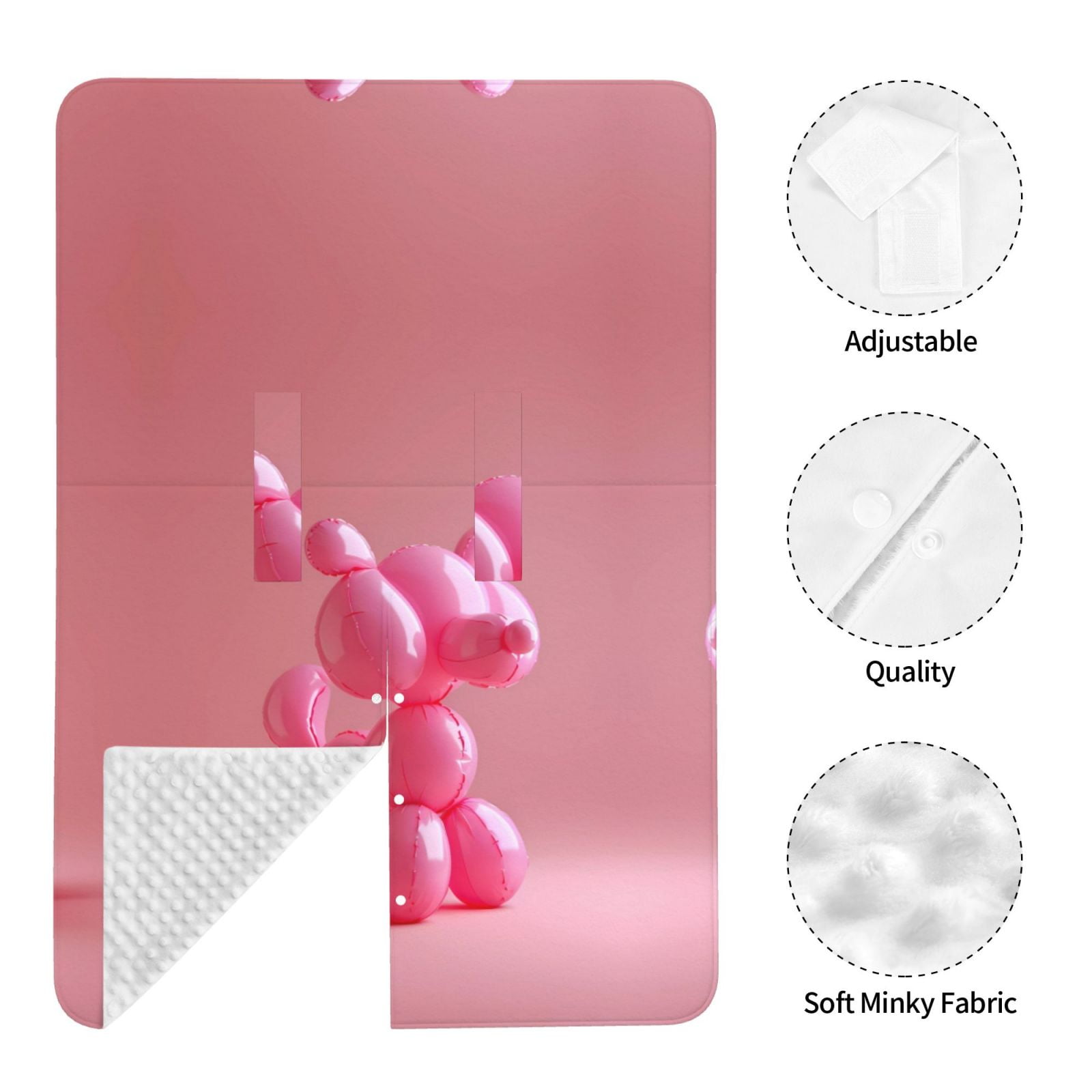 Car Seat Cover Baby - Pink Balloon Puppy Art Breathable Infant Car Seat Cover for Baby Carseat, Lightweight Comfort Baby Essentials Must Haves Newborn Stuff for Girl Boy