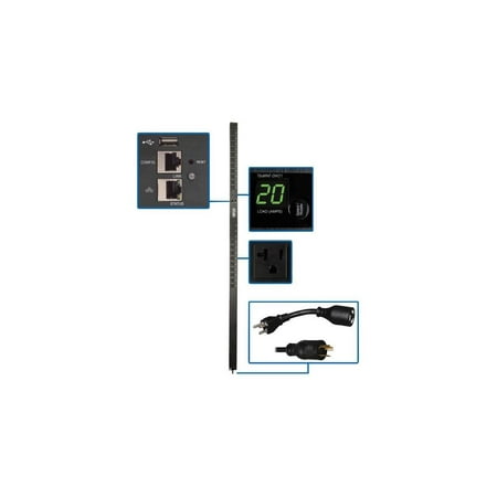 UPC: 0037332205308 | Tripp Lite PDUMNV20LX 1.9kW Single-Phase Monitored PDU