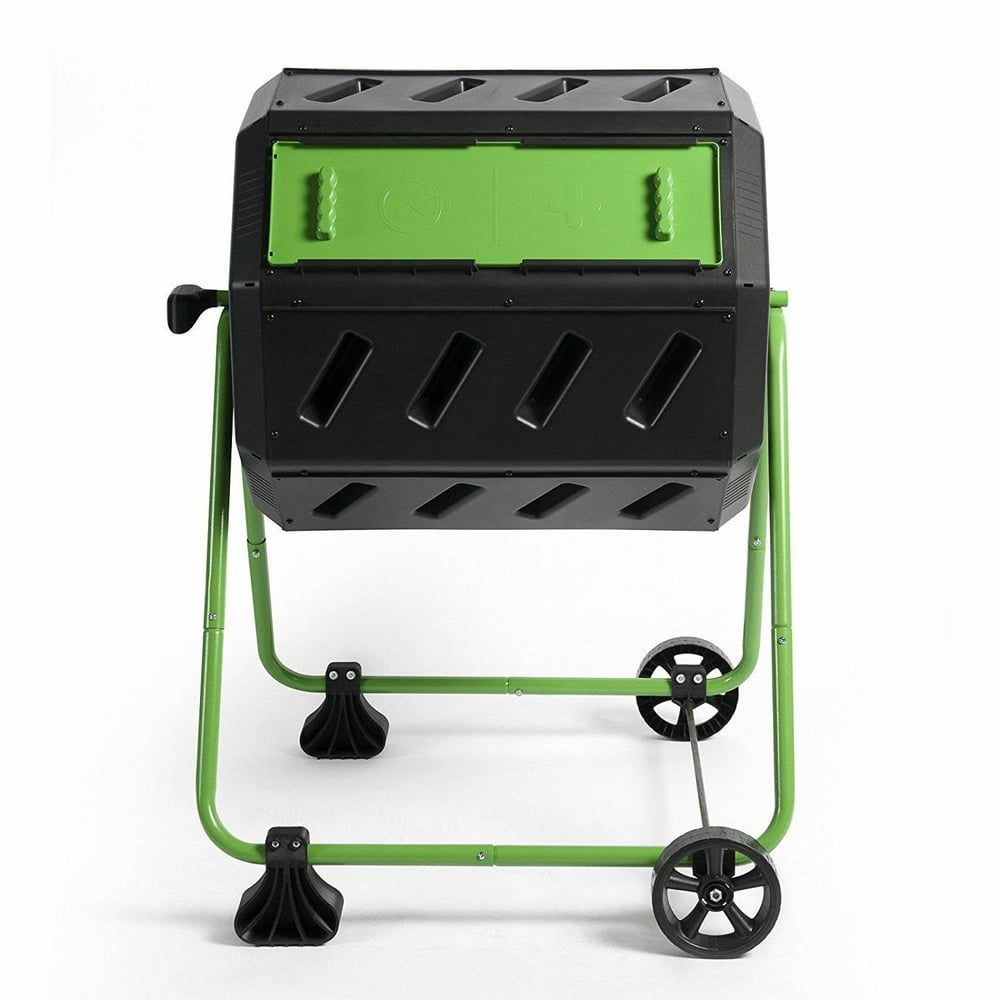 Hot Frog 37 Gal. Mobile DualChamber Compost Tumbler