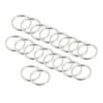 thumbnail image 1 of Unique Bargains Beading Hoop Earrings, 60Pcs Round Copper Hoop Earring for DIY Crafts Jewelry Making(8mm, Silver), 1 of 4