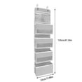 clear storage bagsdust cover Foldable blanket storage bag5 Shelf Over The Door Hanging Organizer