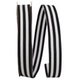 thumbnail image 1 of Reliant Ribbon 25103-031-05J 0.875 Po 25 Verges RD Gros Grain Stripes Ribbon&44; Noir, 1 of 1