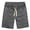 Dark Gray, variant on Teissuly All Cotton Men's Loose Sports Shorts With A Five Piece Waist And Drawstring Casual Shorts For Men