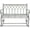 Antique Green, variant on SAFAVIEH Ressi Rustic Outdoor Patio Rocking Bench, Antique Blue
