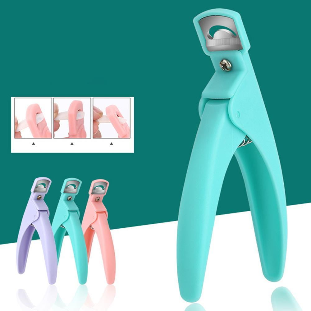 Nail Scissors U-shaped Flat French Scissors DIY Extend Repair Nail Tool U7O9 M8M0