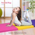 thumbnail image 6 of Matladin 8 FT Folding Gymnastics Gym Exercise Aerobics Mat, 8’x 2’ x 2” PU Leather Tumbling Mats for Stretching Yoga Cheerleading Martial Arts, Play, 6 of 13