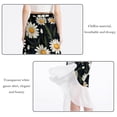 thumbnail image 2 of Daisy Chic Chiffon Beach Skirt with Polyester Straps - for the Beach, 2 of 6