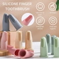thumbnail image 3 of Cepillo de dientes de silicona para perros y gatos, herramienta de Limpieza de dientes de dedo, súper suave, cuidado del mal aliento, no tóxico, suministros de limpieza, 3 of 4