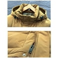 thumbnail image 6 of Mwjwdo Vest for Men Sleeveless Hooded Padded Vest Casual Outerwear Zipper Winter Warm Outdoor Hiking Coat with Pockets Yellow XXL, 6 of 8