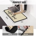 thumbnail image 2 of Coffee Mat - Dish Drying Mat for Kitchen Counter, Hide Stain, Absorbent with Waterproof Rubber Backing, Fit Kitchen Dish Rack Bar Accessories (Coffee Bar, 16" x 12"), 2 of 7