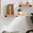 thumbnail image 4 of vidaXL Wall Shelf Floating Storage Shelf Light Brown Treated Solid Wood Oak, 4 of 168