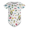 thumbnail image 5 of Watercolor Toucan Baby Bodysuits Tropical Birds Leaves Fruits Short Sleeve Baby Romper for Boy Girl Infant Soft Baby Clothes, 5 of 7