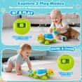 thumbnail image 4 of Juguete Musical BAYSING Tortuga Reptante para Bebés de 6 a 12 Meses, 4 of 7