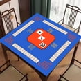 thumbnail image 2 of Mahjong Table Mat Poker Domino Mahjong Tile Card Board Game Anti-slip Noise Reduction Square Mah Jongg Table Cover Playmat, 2 of 7