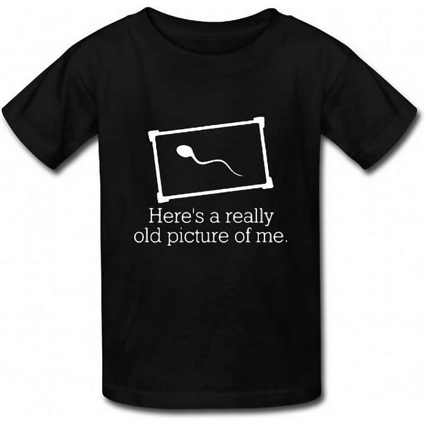 Here's A Really Old Picture Of Me Funny Crude Humor Men's T-Shirt Tee - Here's A Really Old Picture Of Me Funny Crude Humor Men's T-Shirt Tee -