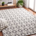 thumbnail image 4 of SAFAVIEH Marbella Rosario Geometric Area Rug, Grey/Ivory, 6' x 6' Round, 4 of 5