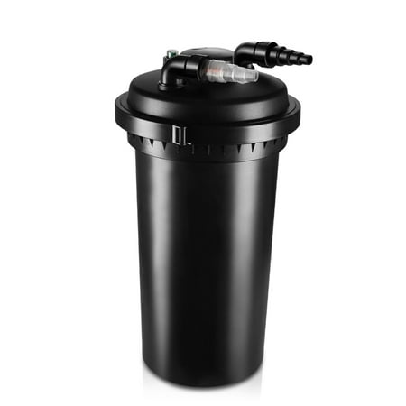 Pond Pump Filter Bio Water Pressure Filter with Ultraviolet Feature UV Light Sterilizer Bulb Canister System Koi Fish Aquarium Tank Garden Water Clarifier 2700 - 8000 Gallons (30000L)