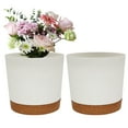 thumbnail image 4 of Plant Pots Circular Large Flowerpot Plastic Indoor Plant Succulents Planter with Drainage Potted Home Decoration, 4 of 8