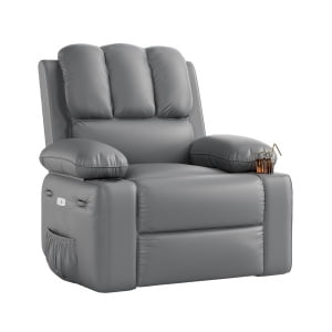 Electric Recliner + Rocking + Massage: #Cf8011 Pu Leather + Seat Width: 56Cm Cf8011 Electric Recliner + Rocking + Massage Seat Width: 56Cm