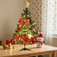 thumbnail image 1 of Adornos navideños, mini árbol de Navidad, pequeño árbol de Navidad con luces LED, adornos navideños artificiales de mesa, decoración navideña para interiores, árboles de plástico de 45 cm., 1 of 6