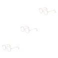 thumbnail image 4 of Jumpingount Marco de lente antiazul Gafas para miopía Gafas cuadradas Gafas graduadas para dama Suministros de oficina Marco de oro rosa grado Type1 NO1, 4 of 6