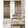 thumbnail image 2 of Ombre Brown Gray Wood Blackout Curtains 84 Inches Length, Gradient Country Rustic Grain Window Treatment Thermal Insulated Drapes for Bedroom Living Room 2 Panels 104x84 Inches, 2 of 8