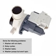 thumbnail image 4 of W11399437 Washer Drain Pump, Washing Machine Drain Pump Parts for Whirlpool Washer WTW6120HC2, WTW5057LW1, WTW5005KW0, 4 of 6