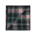 thumbnail image 4 of INSPIRE CHIC Men's Checkered Pocket Squares Cotton Traditional Handkerchiefs Solid Plaid for Business Formal Meeting Pink One Size, 4 of 5