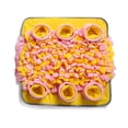 thumbnail image 2 of Methold Colchoneta de alimentación para liberar el estrés de mascotas, portátil, reutilizable, lavable, Flexible, cuadrada, antideslizante, Suministros para perros Amarillo Methold PT004195-03, 2 of 6