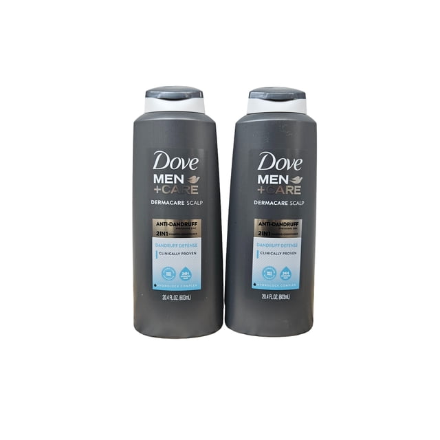 Dove Men+Care DermaCare Scalp 2-in-1 Anti-Dandruff Shampoo and Conditioner (2 Pack)