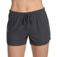 thumbnail image 4 of Just Love Womens Solid Poly Spandex Pajama Short Sets (Charcoal, X-Large), 4 of 4