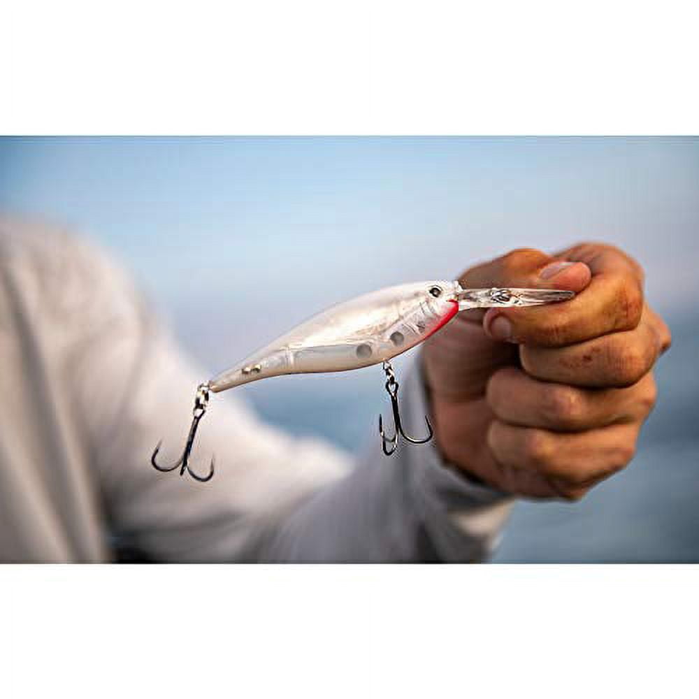 (2 pack) Berkley Flicker Shad Fishing Lure, Pearl White, 1/2 oz