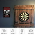 thumbnail image 5 of Man Cave Decor, 12x8 Inches Aluminum Metal Wall Sign for Bars, Cafes Pubs, Office, Kitchen, Home Coffee Station, Gifts for Men, Dad, Son, 5 of 5