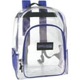 thumbnail image 4 of Trailmaker Clear Backpacks With Side Pockets, Assorted Color Trims, Pack Of 24 Backpacks, 4 of 7