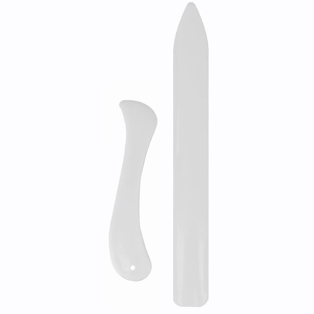 2 uds herramienta de biselado de borde de cuero hueso DIY cuchillo de cuero blanco para corte de trabajo