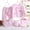 Z5-Pink, variant on Baby Boy Clothes 0-3 Months 5PCS Newborn 0-3M Boys Girls Baby Cotton Clothes Tops Hat Pants Suit Outfit Sets Onesize A,One Size