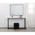 thumbnail image 2 of Elegant Decor Ozman Pouf Rond de 14 Pouces en Noir, 2 of 4