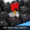 thumbnail image 5 of MageGee 60% Mechanical Gaming Keyboard,White Black Blue Keycaps Gaming Keyboard with Linear Red Switch, Detachable Type-C Cable, 5 of 8
