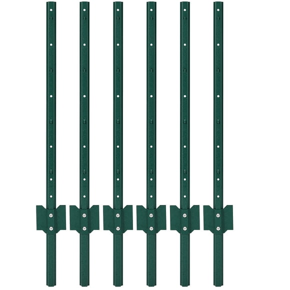 Metal Fence Posts for Wire Fence for Lawn Garden Wire Mesh Fence Poles Sign Outdoor