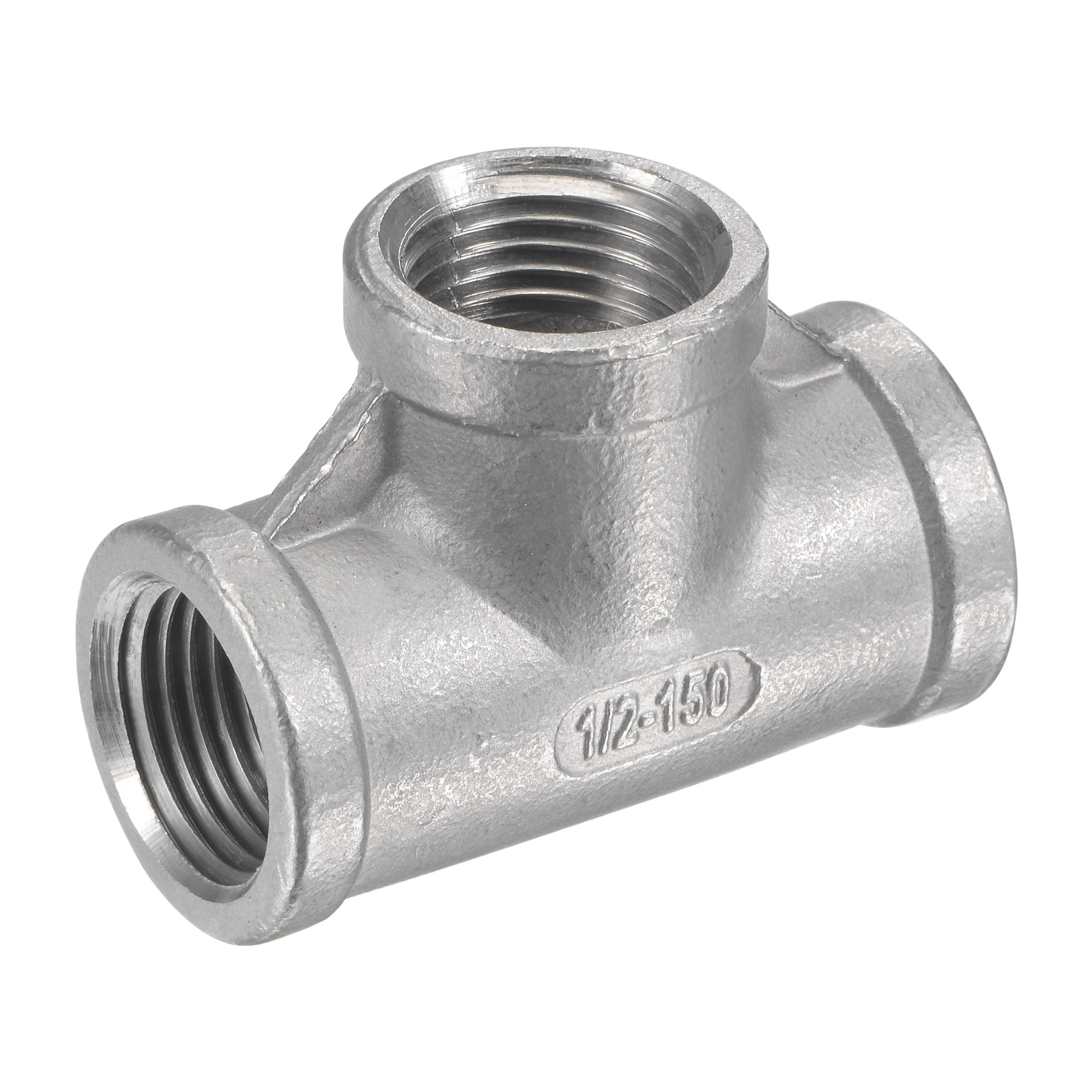 TEE 150# 304 STAINLESS STEEL 1/2" NPT FITTING BREWING PIPE FITTING 