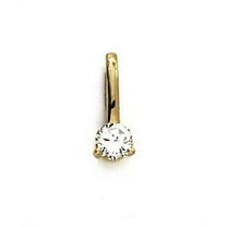 14k Yellow Gold Cubic Cubic Zirconia Pendant