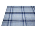 thumbnail image 7 of Jens Eco-Friendly PET Dhurrie, Navy/Sky Blue/White, 2ft x 3ft Accent Rug, 7 of 7